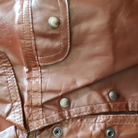 Vintage Golden Crown by Bristol brown men's jacket leather - Picture 3 of 6